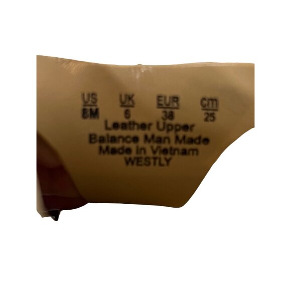 Naturalizer Womens Leather Sandals With Laser Cut Straps 8M Beige Ankle Closure - Picture 12 of 14